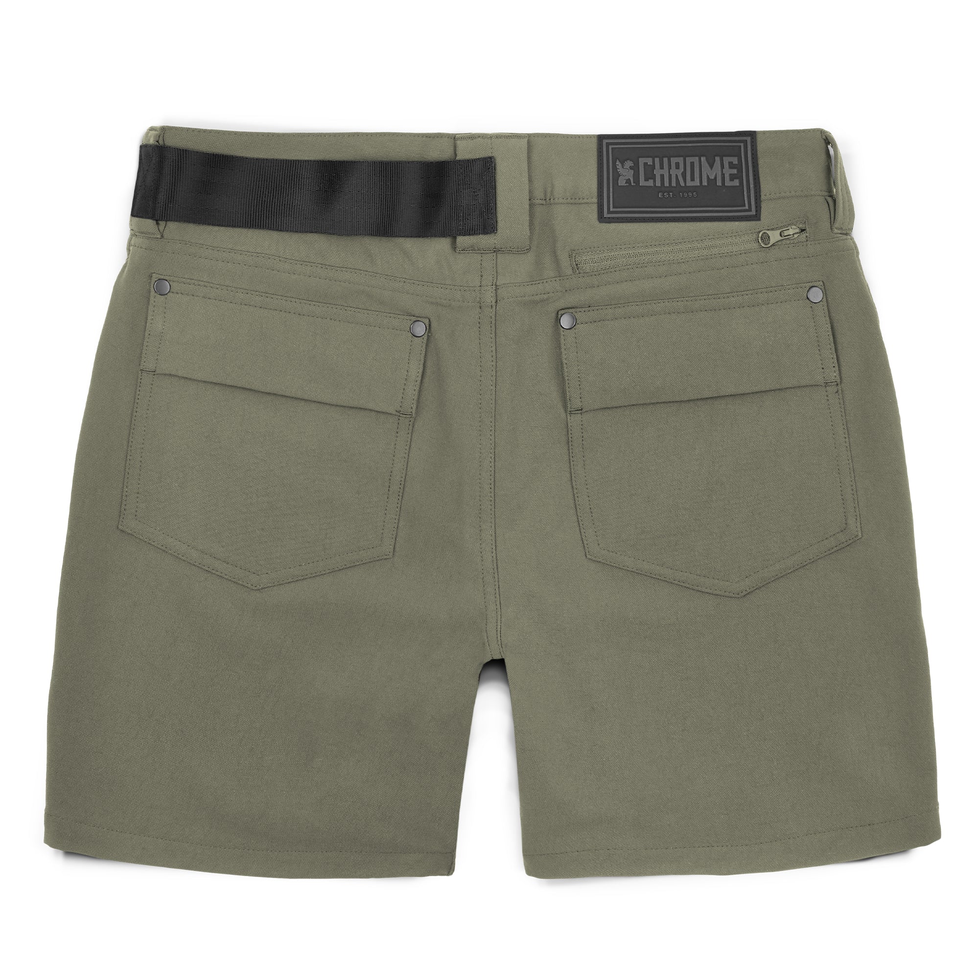 Women's Anza technical short in dusty olive back view #color_dusty olive