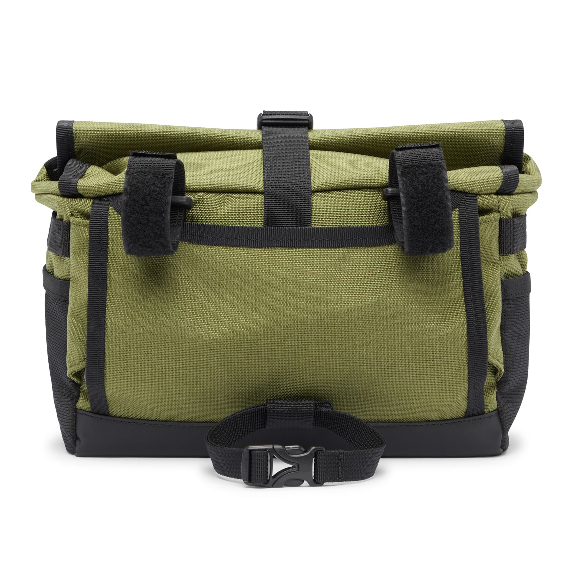 5L Doubletrack Handlebar Sling in green back attachment view #color_olive branch